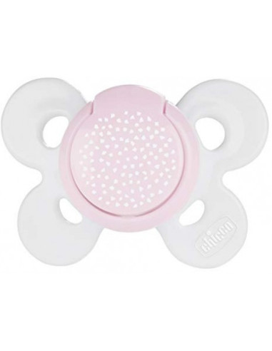 Physio Comfort Sucette En Silicone Blanc Rose 0 6 Mois Chicco